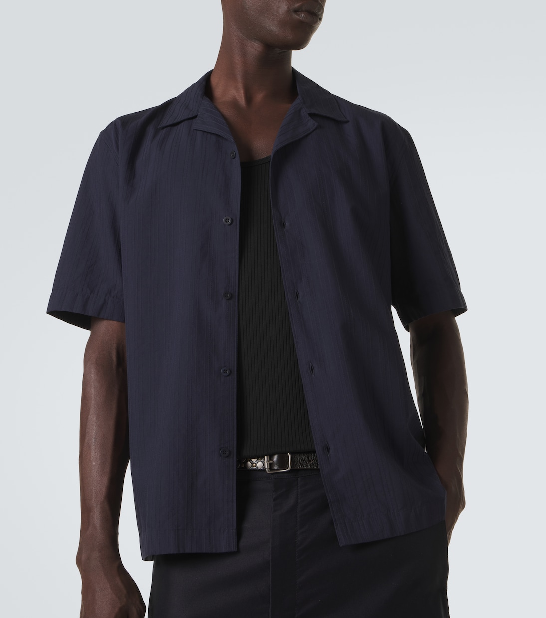 Striped cotton shirt | Sunspel