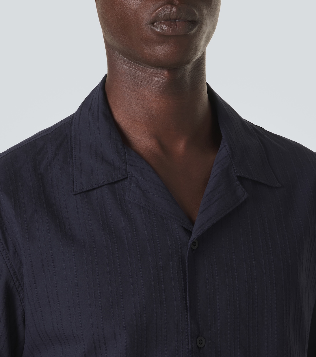 Striped cotton shirt | Sunspel