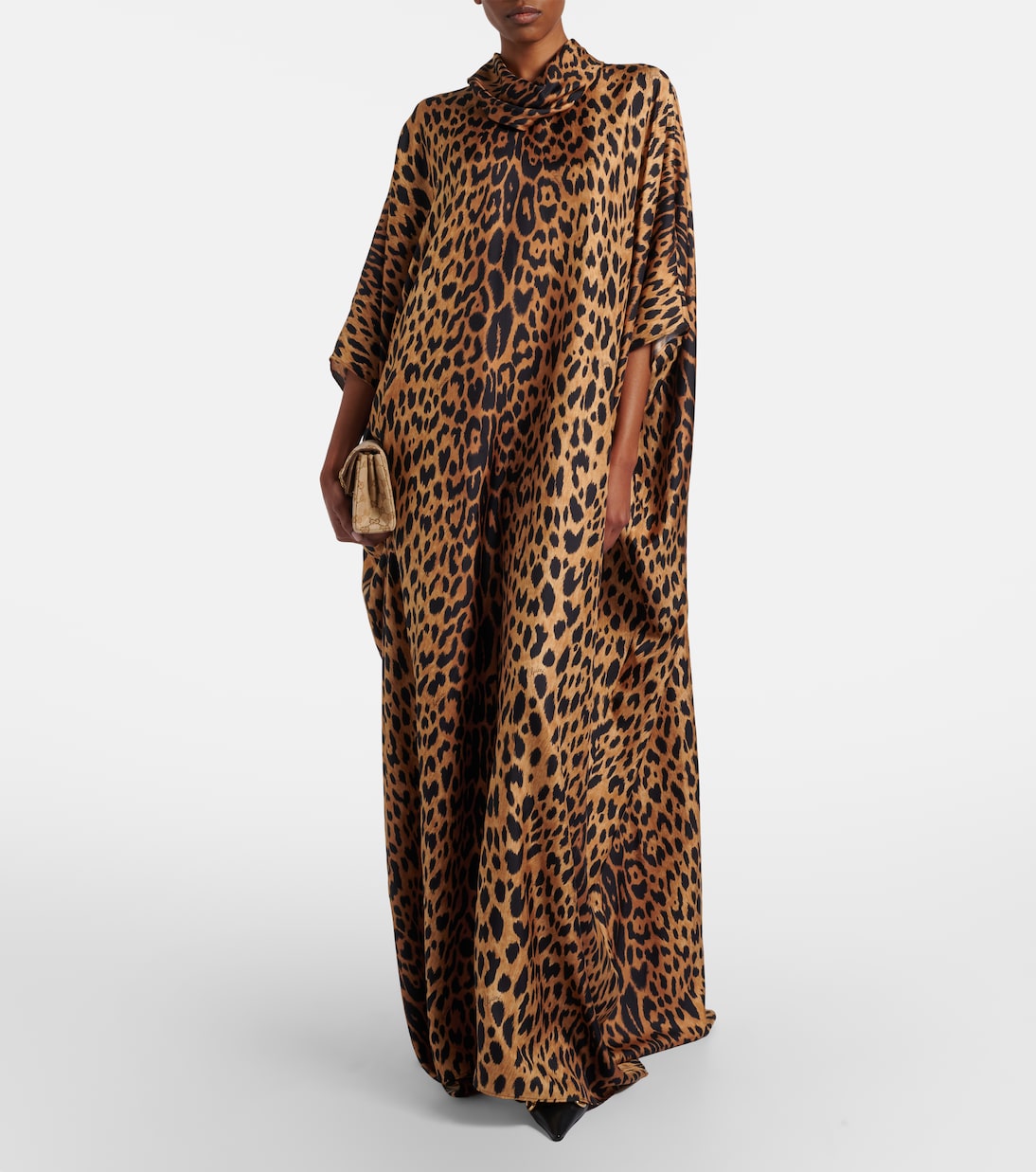 Leopard-print silk maxi dress | Gucci