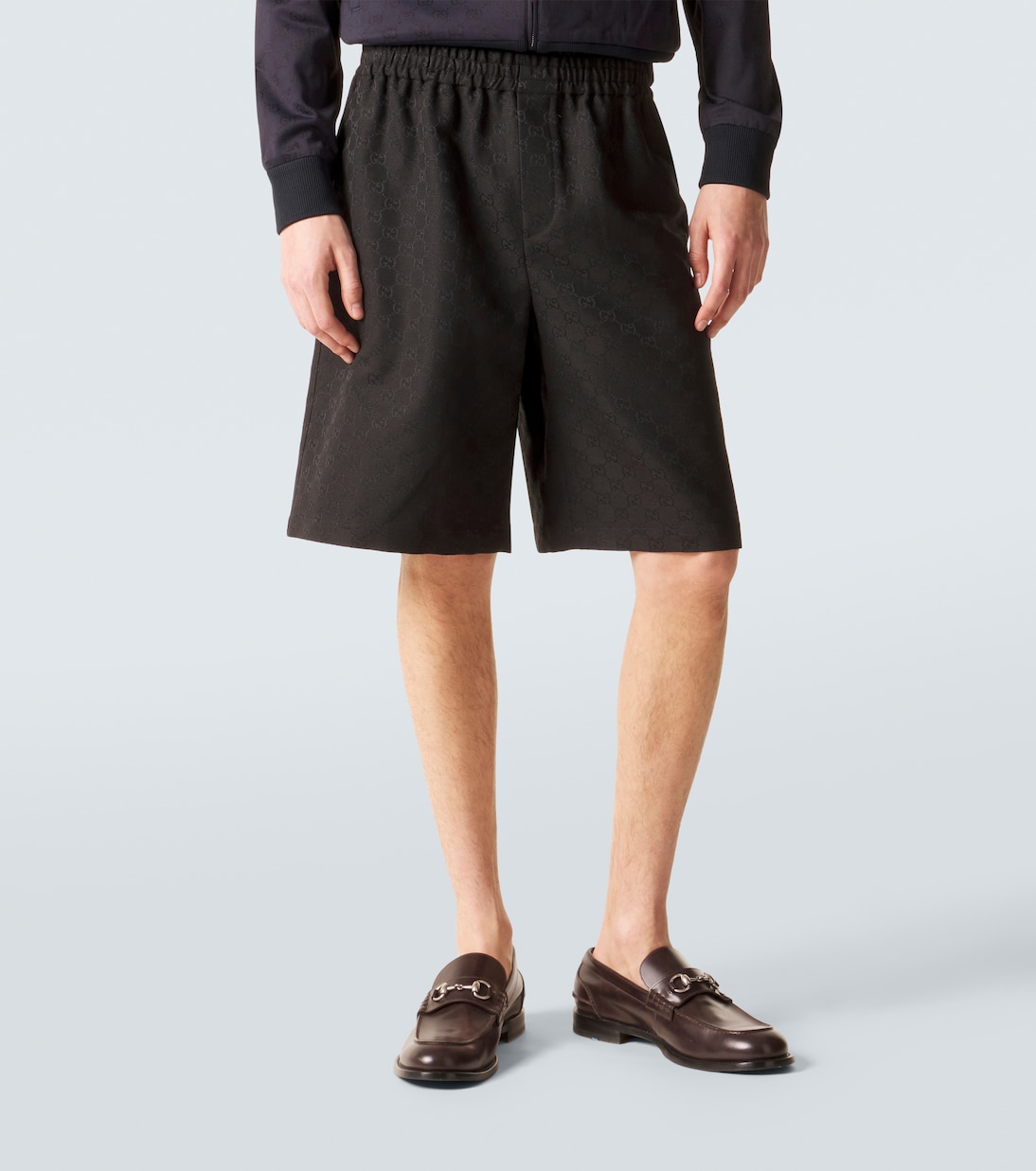 GG canvas linen-blend shorts | Gucci