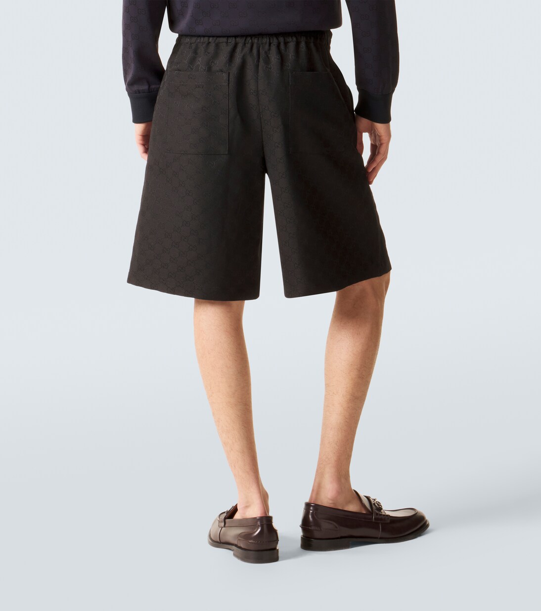 GG canvas linen-blend shorts | Gucci