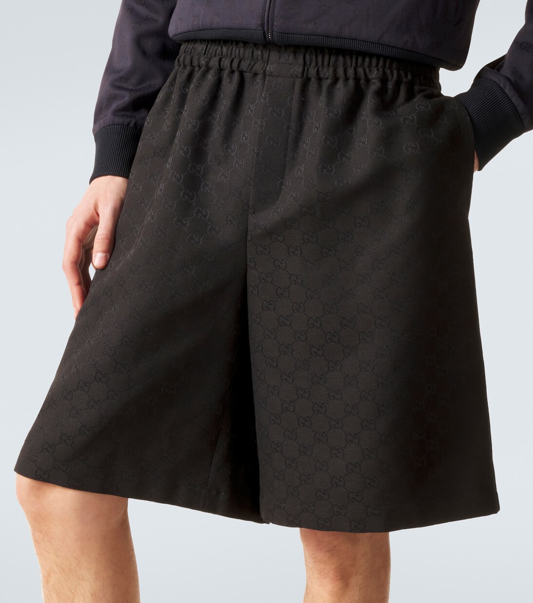 GG canvas linen-blend shorts | Gucci