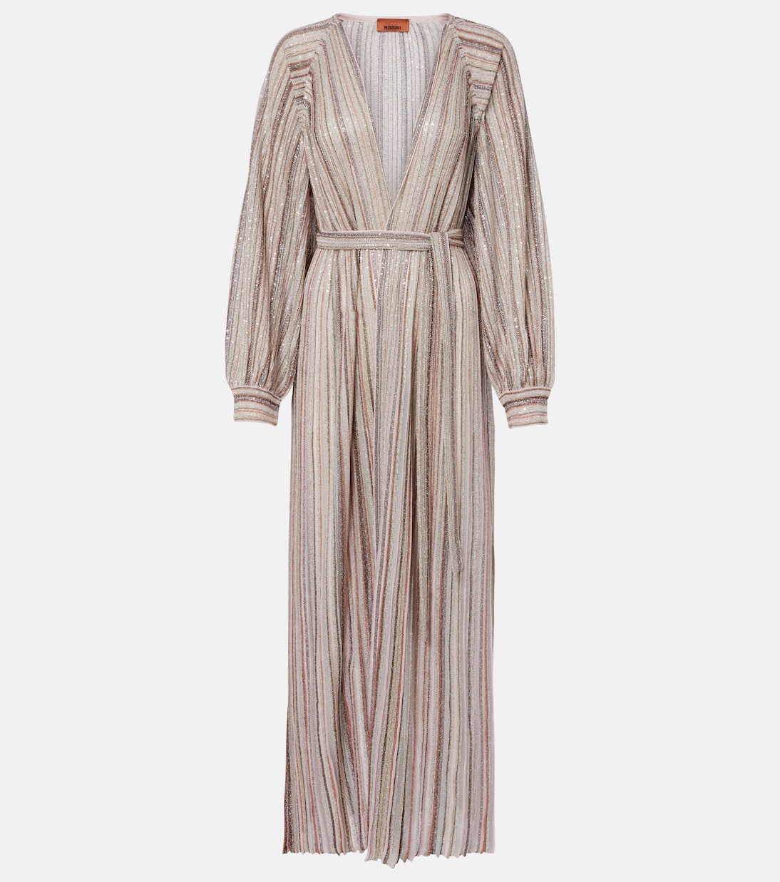 Striped lamé wrap cardigan | Missoni