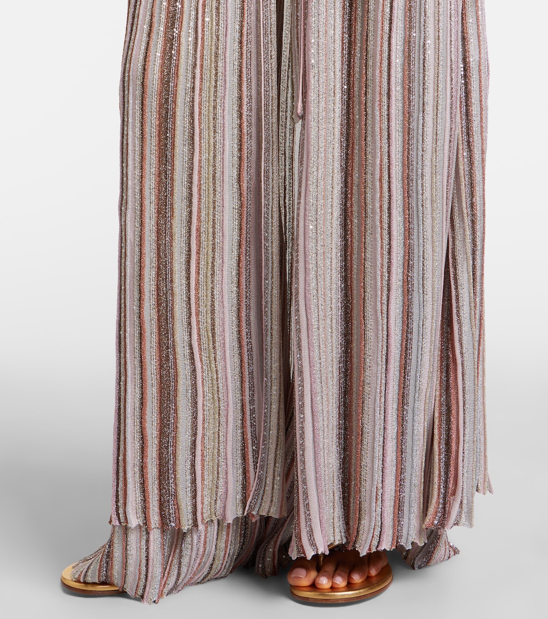 Striped lamé wrap cardigan | Missoni