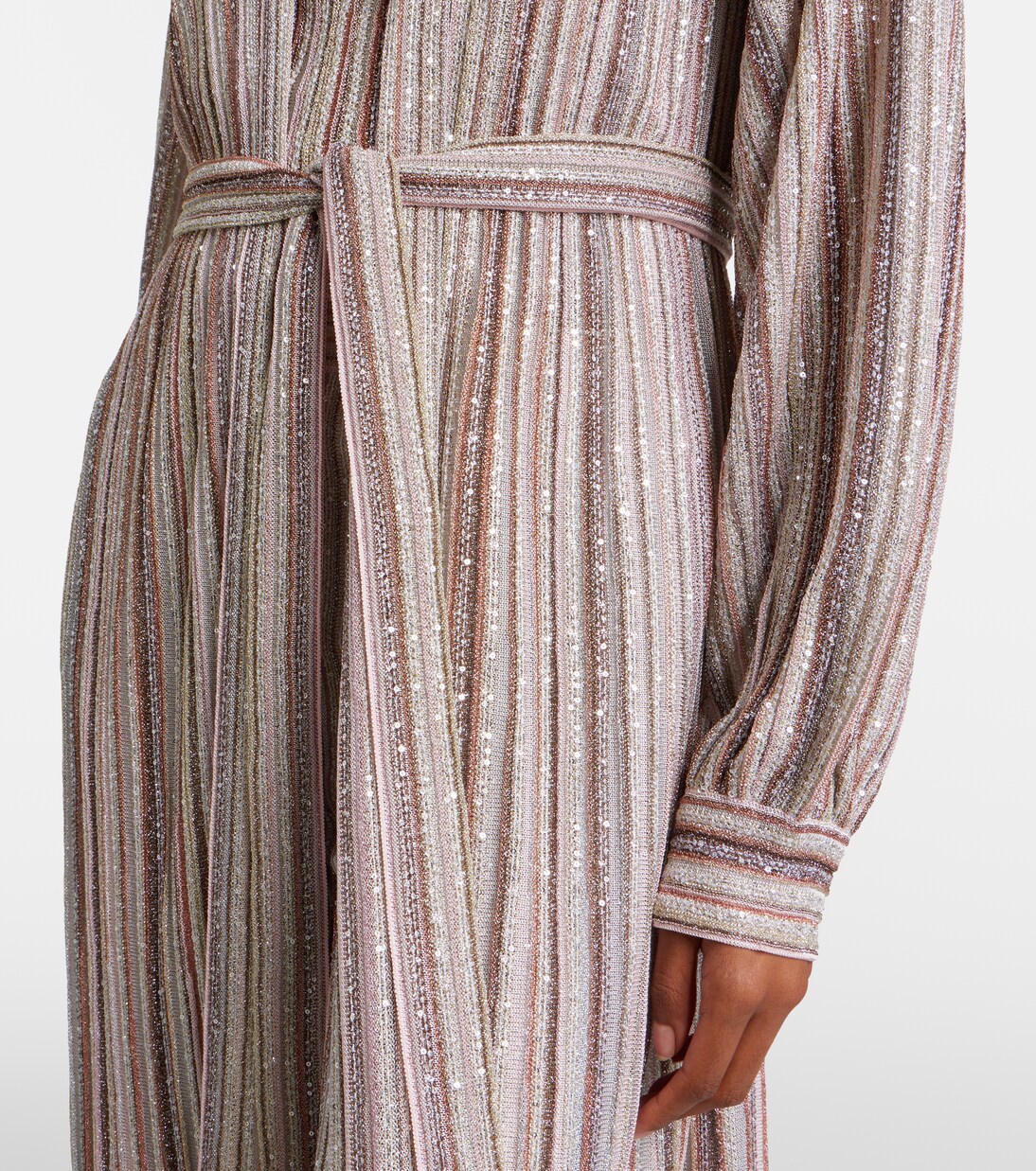 Striped lamé wrap cardigan | Missoni