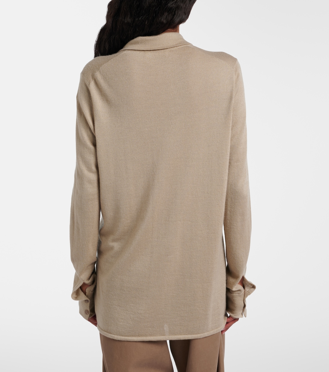 Ocari knitted cashmere and silk shirt | The Row