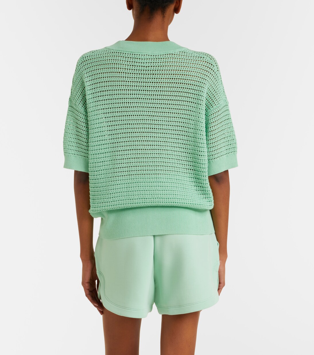 Callie open-knit cotton top | Varley