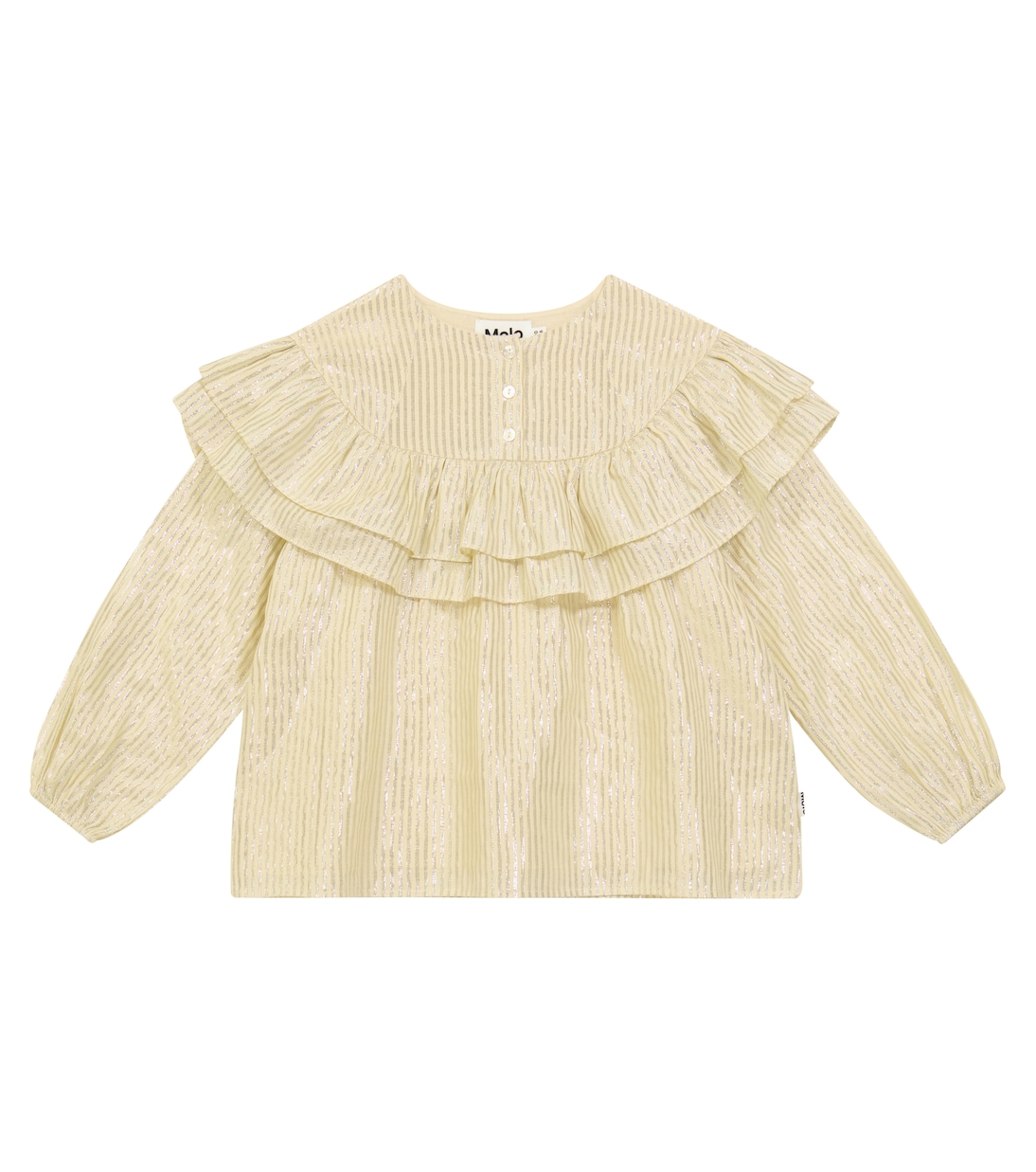 Rexanna ruffled cotton-blend blouse | Molo