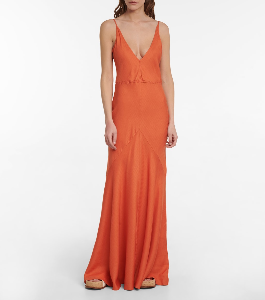 Robe longue Brigita en cachemire et soie | Gabriela Hearst
