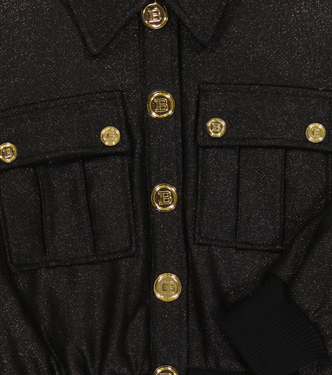 Veste bomber métallisée | Balmain Kids