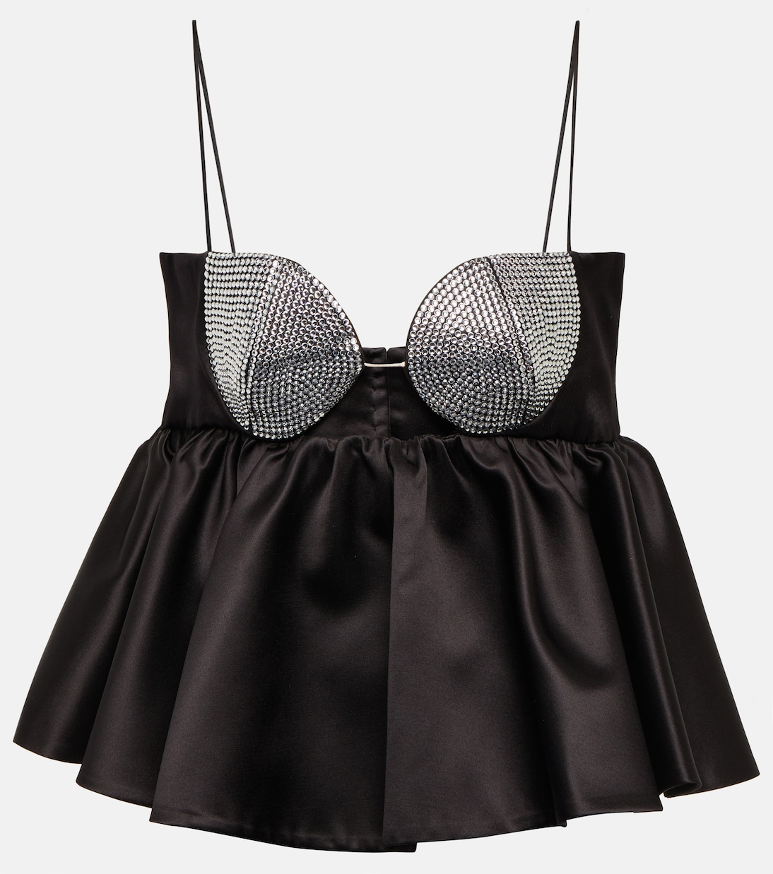 Verziertes Top aus Seide und Wolle | Magda Butrym