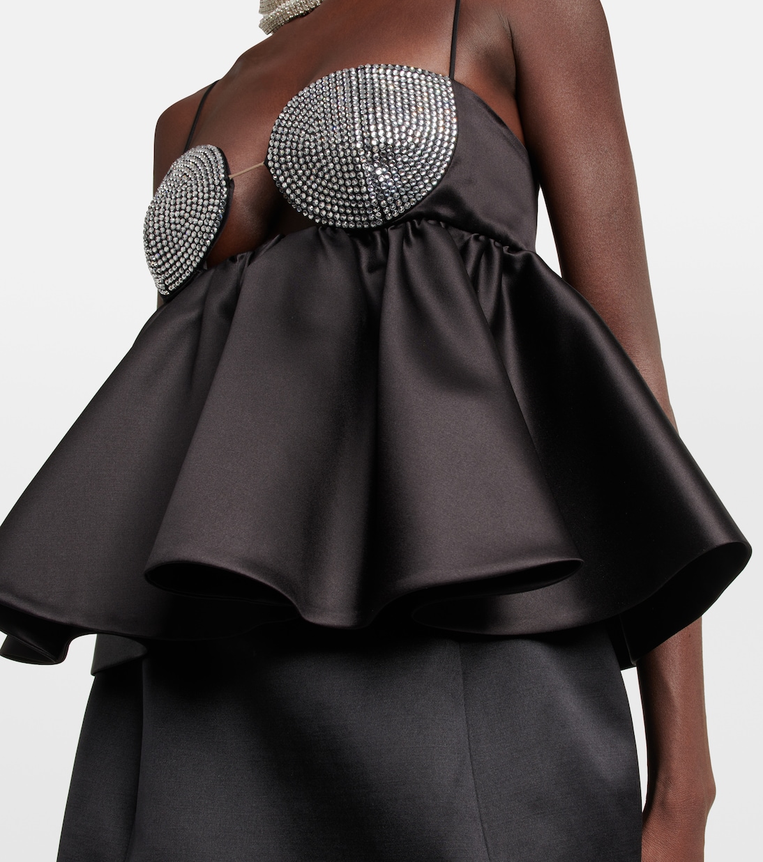 Verziertes Top aus Seide und Wolle | Magda Butrym