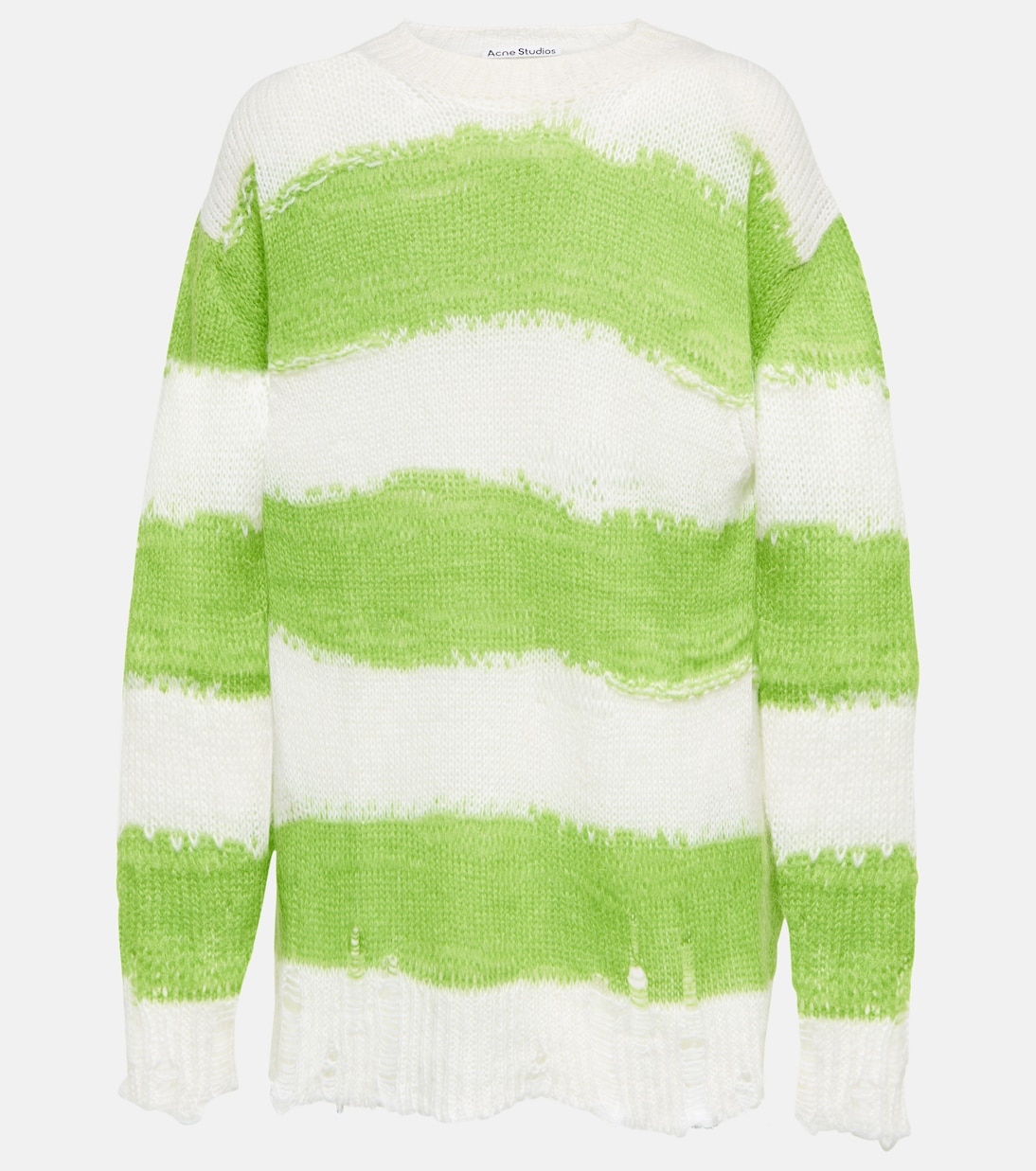 Gestreifter Pullover aus einem Mohairgemisch | Acne Studios