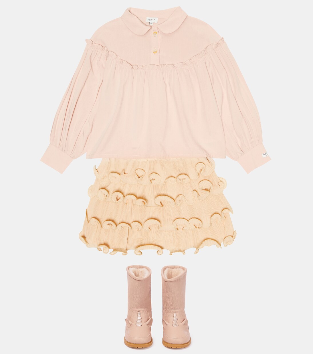 Ruffle-trimmed blouse | Donsje