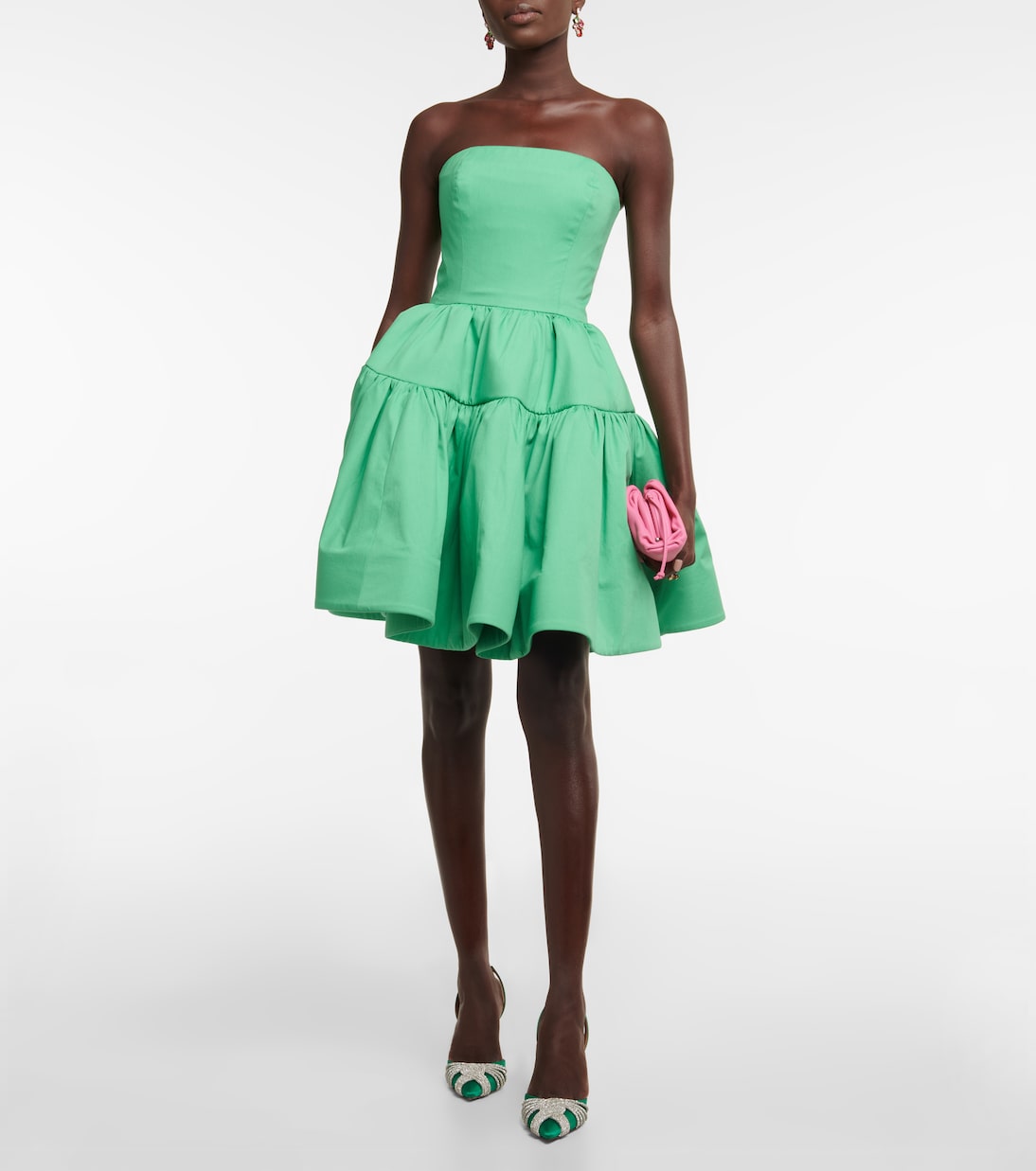 Robe bustier en coton | Oscar de la Renta