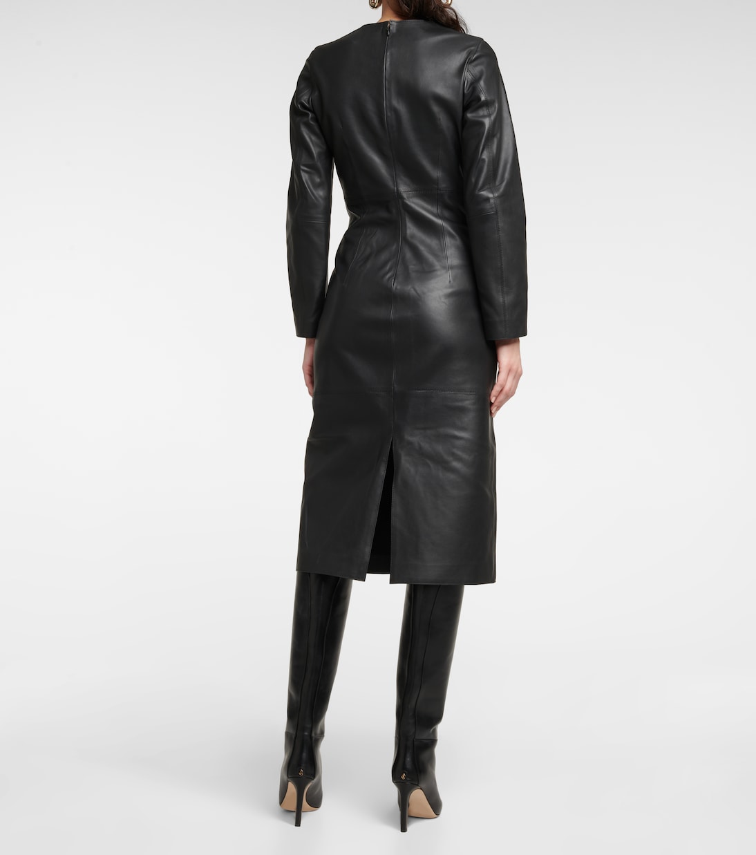 Midikleid aus Leder | Toteme