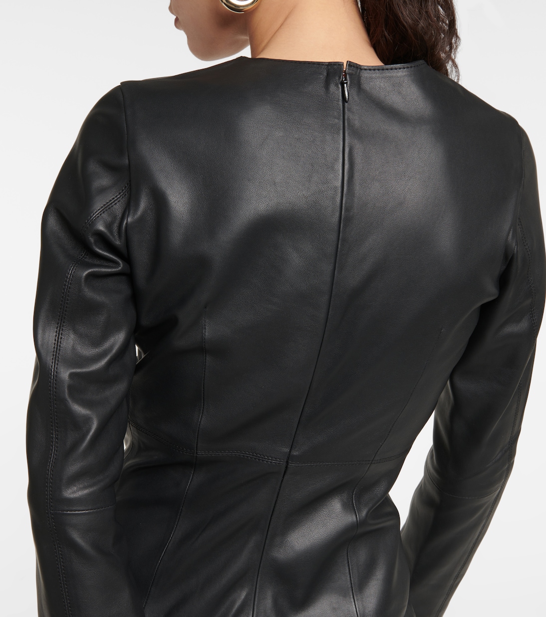 Midikleid aus Leder | Toteme