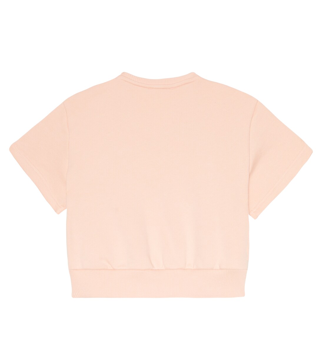 Logo embroidered cotton sweatshirt | Chloé Kids