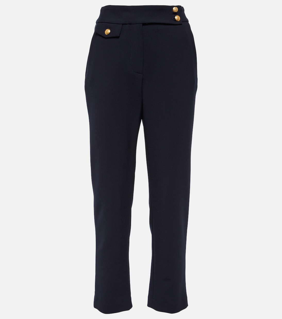Renzo high-rise slim cropped pants | Veronica Beard