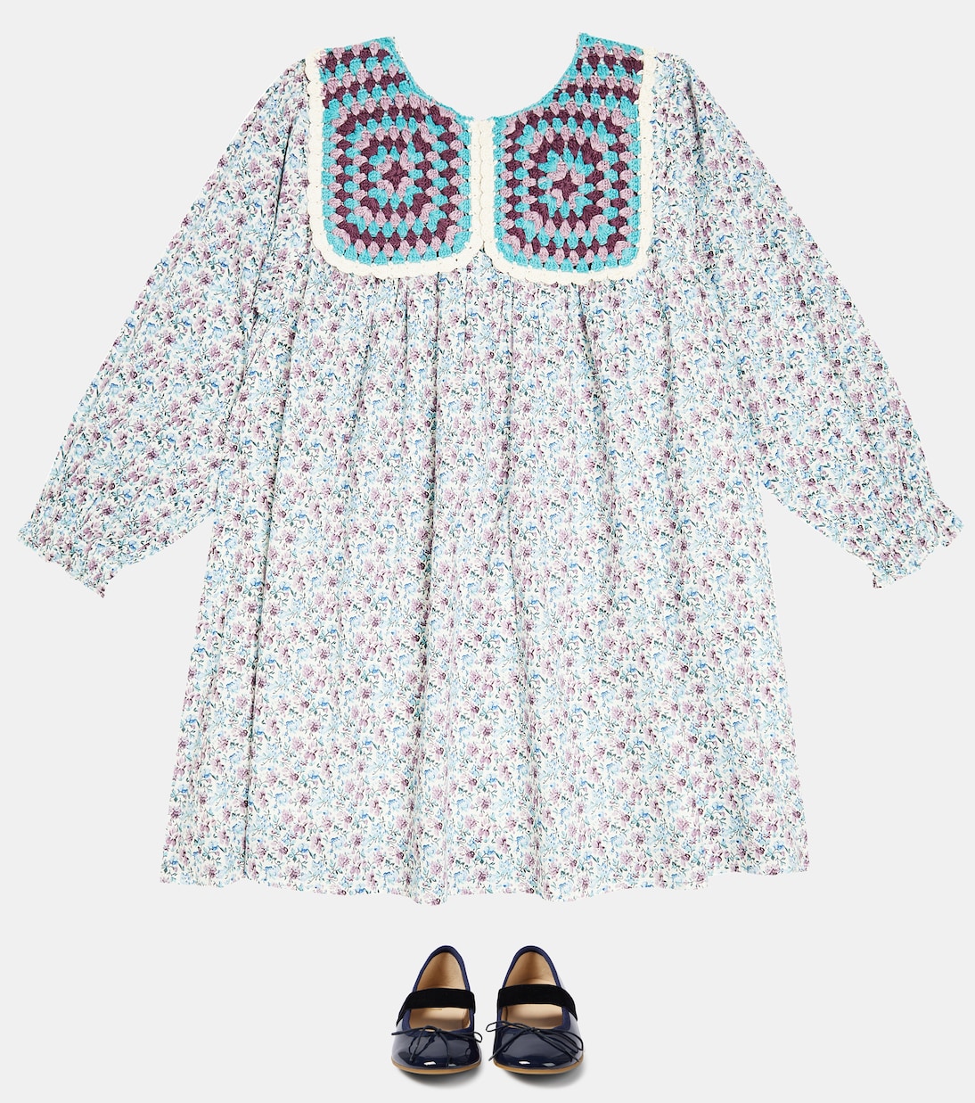 Warise floral cotton crochet dress | Louise Misha