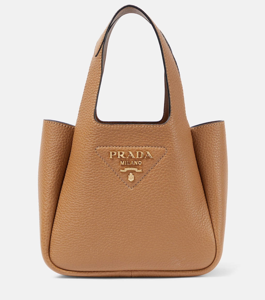 Mini leather tote bag | Prada