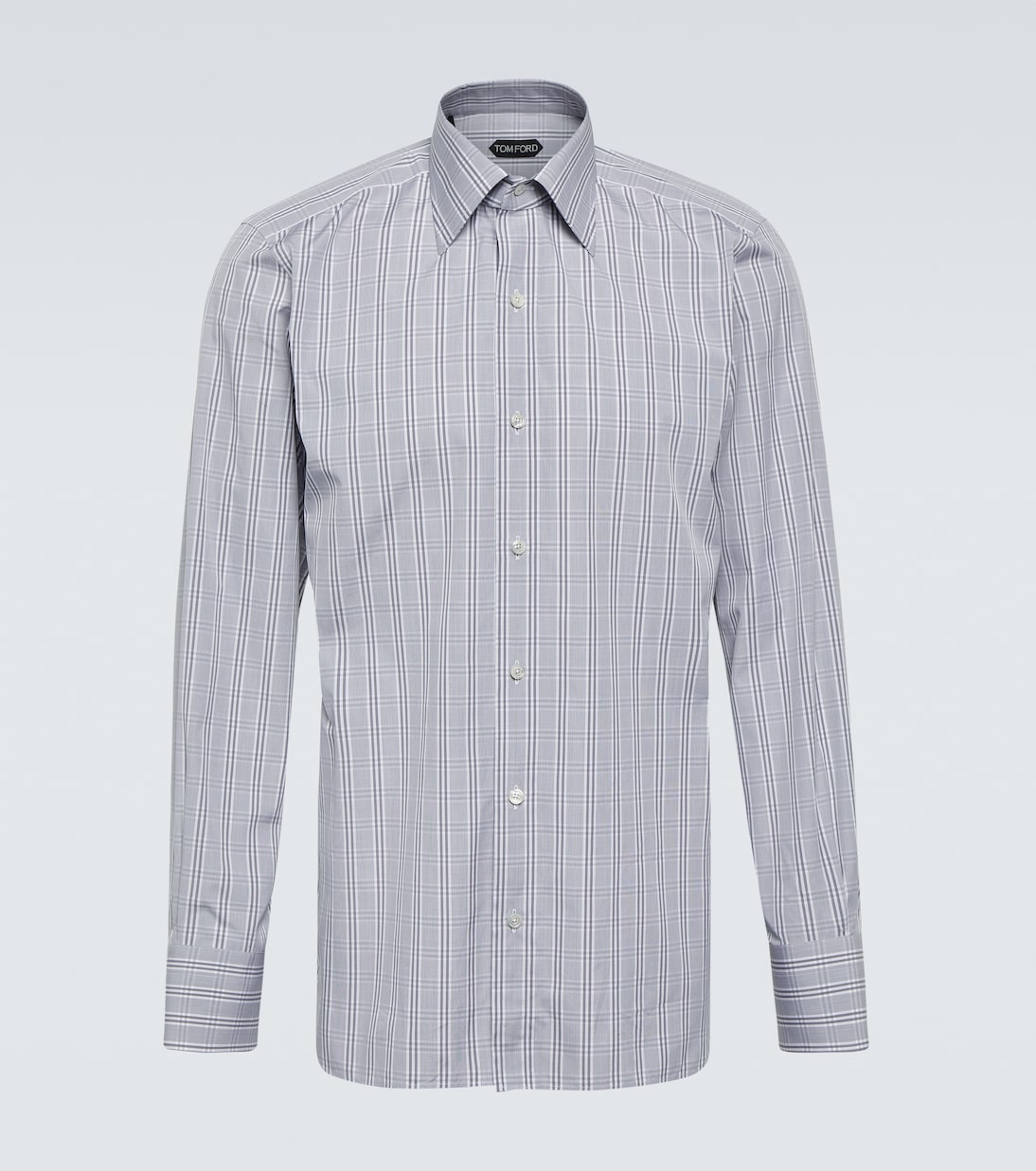 Checked cotton poplin shirt | Tom Ford