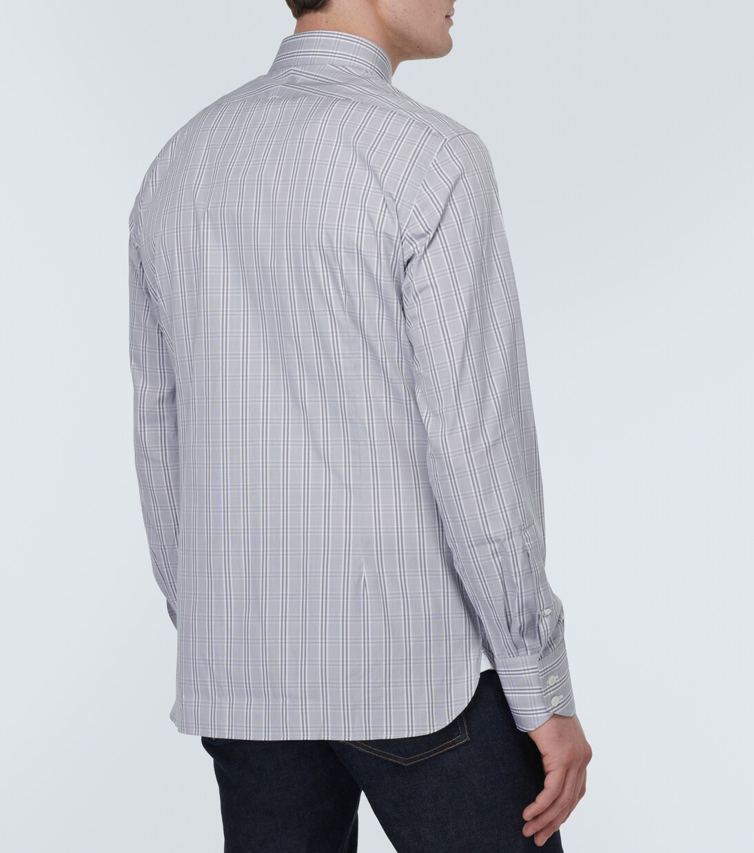 Checked cotton poplin shirt | Tom Ford