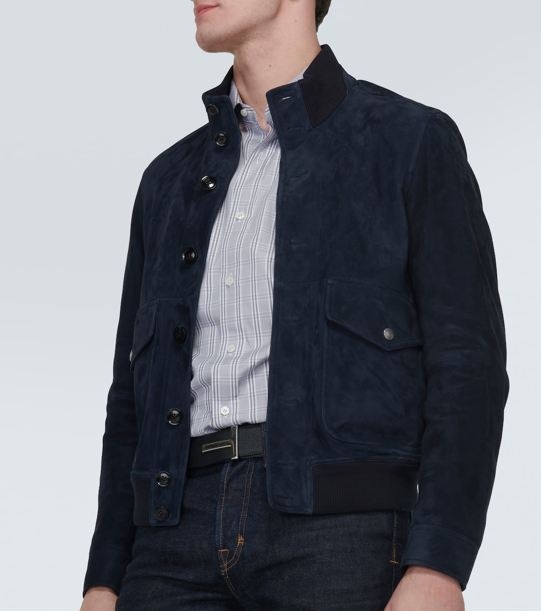 Checked cotton poplin shirt | Tom Ford