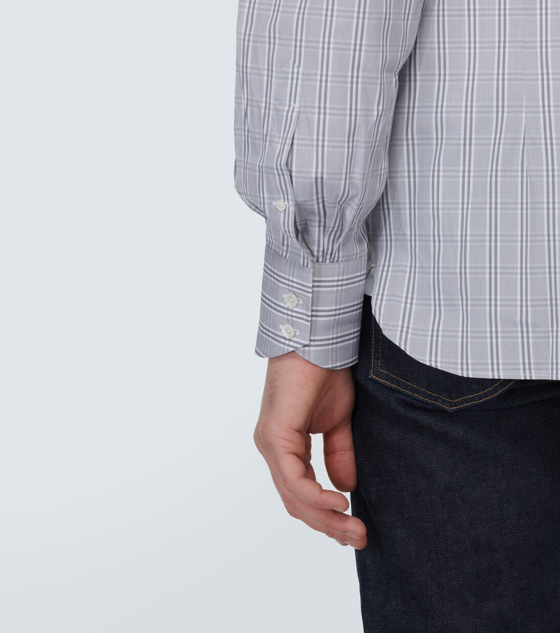 Checked cotton poplin shirt | Tom Ford