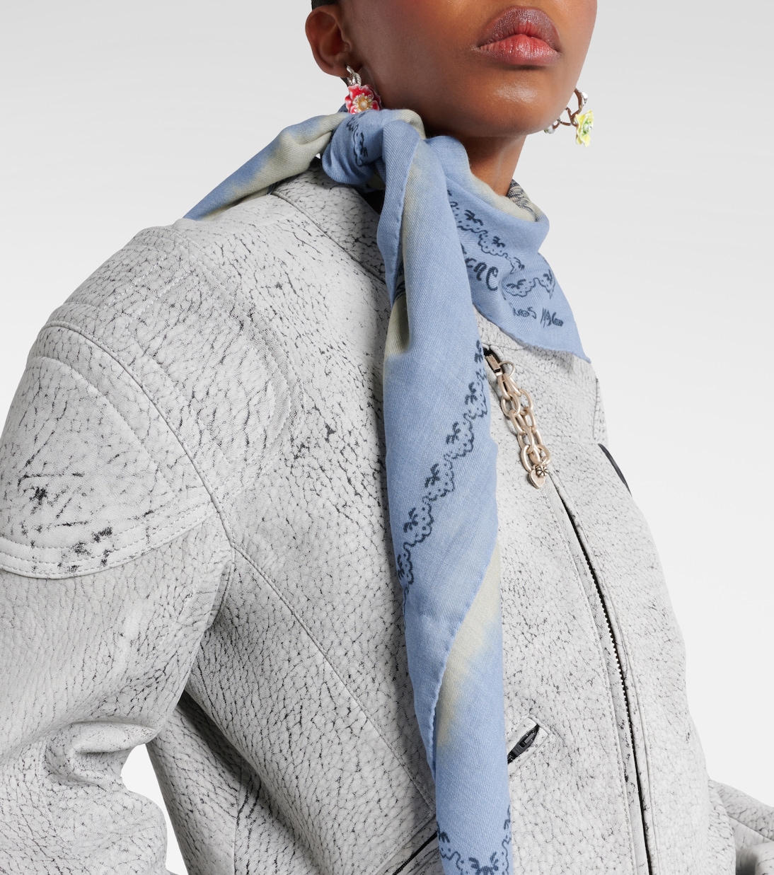 Foulard imprimé en laine | Acne Studios