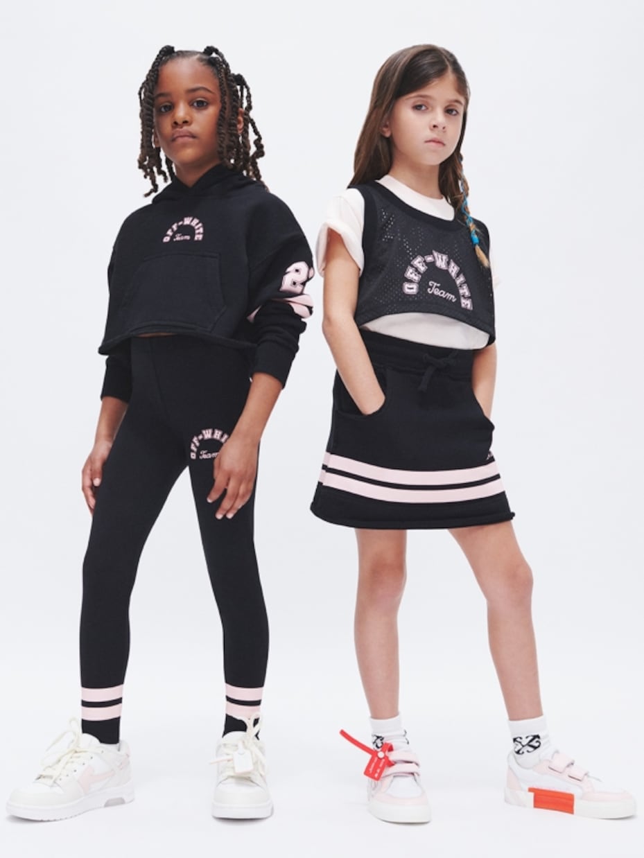 Gonna in jersey di cotone a righe | Off-White Kids