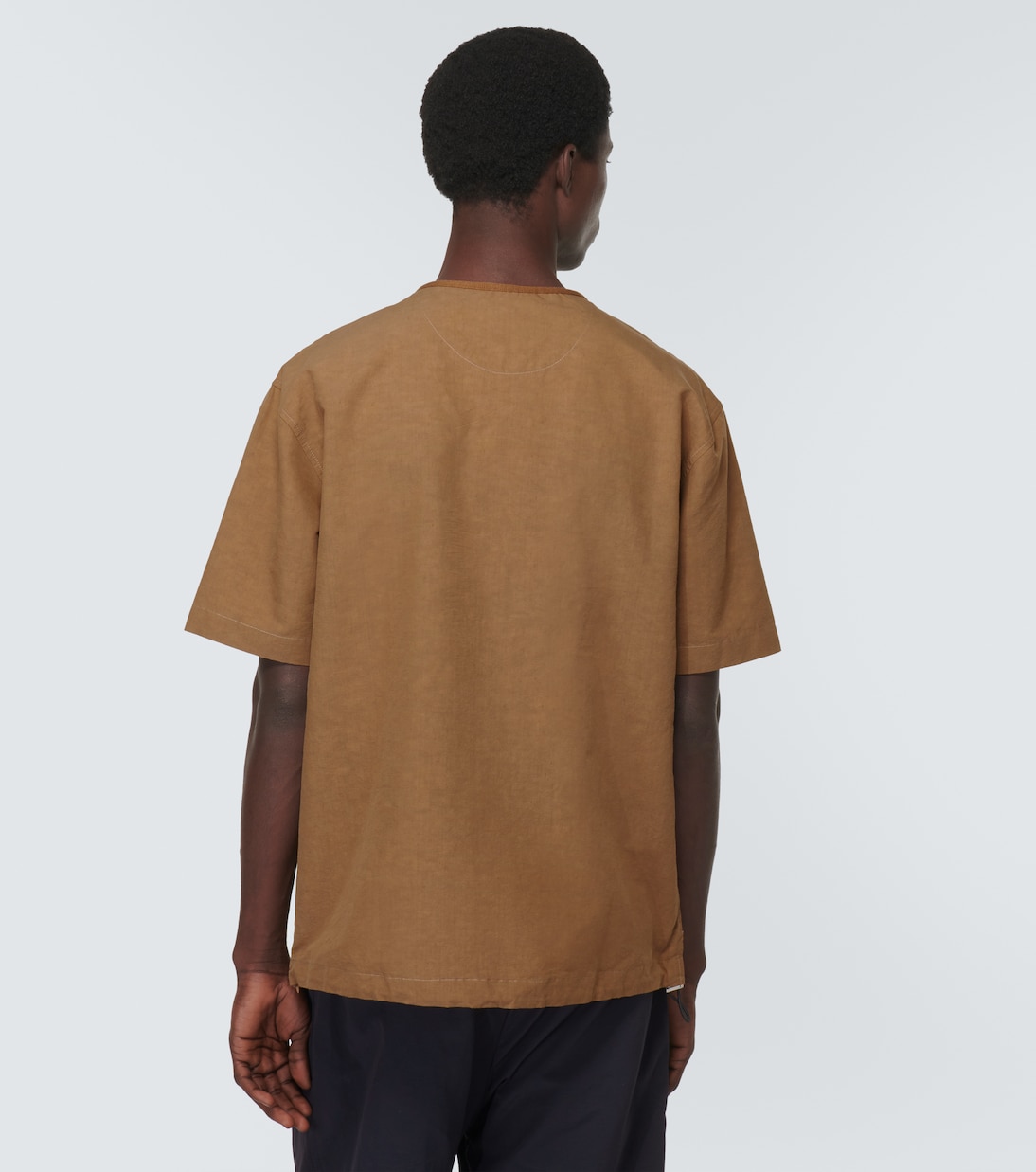 Rafn cotton and linen-blend T-shirt | Ranra