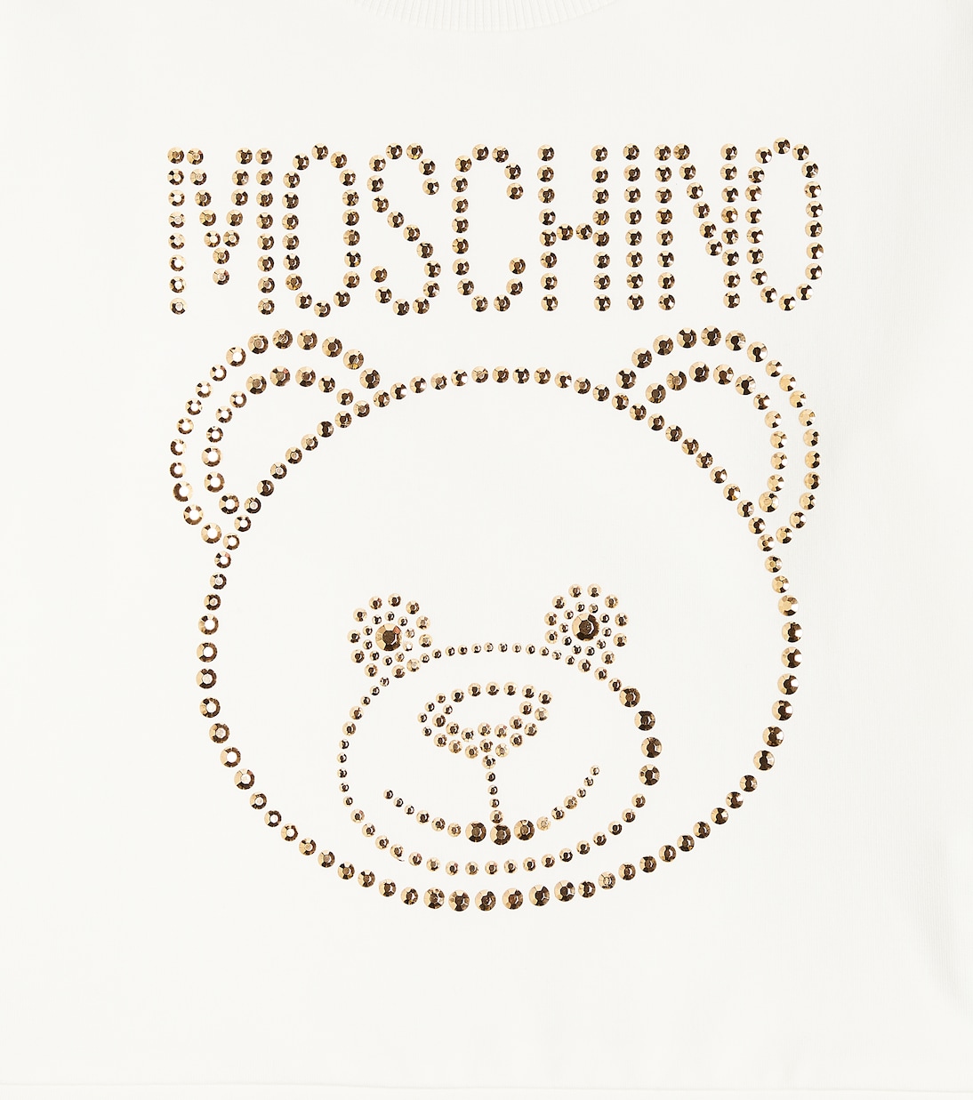 Embellished cotton-blend sweatshirt | Moschino Kids