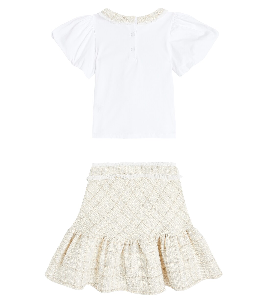 Ensemble blouse et jupe en tweed | Patachou