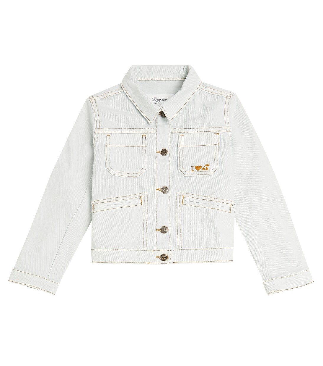 Cassidy embroidered denim jacket | Bonpoint
