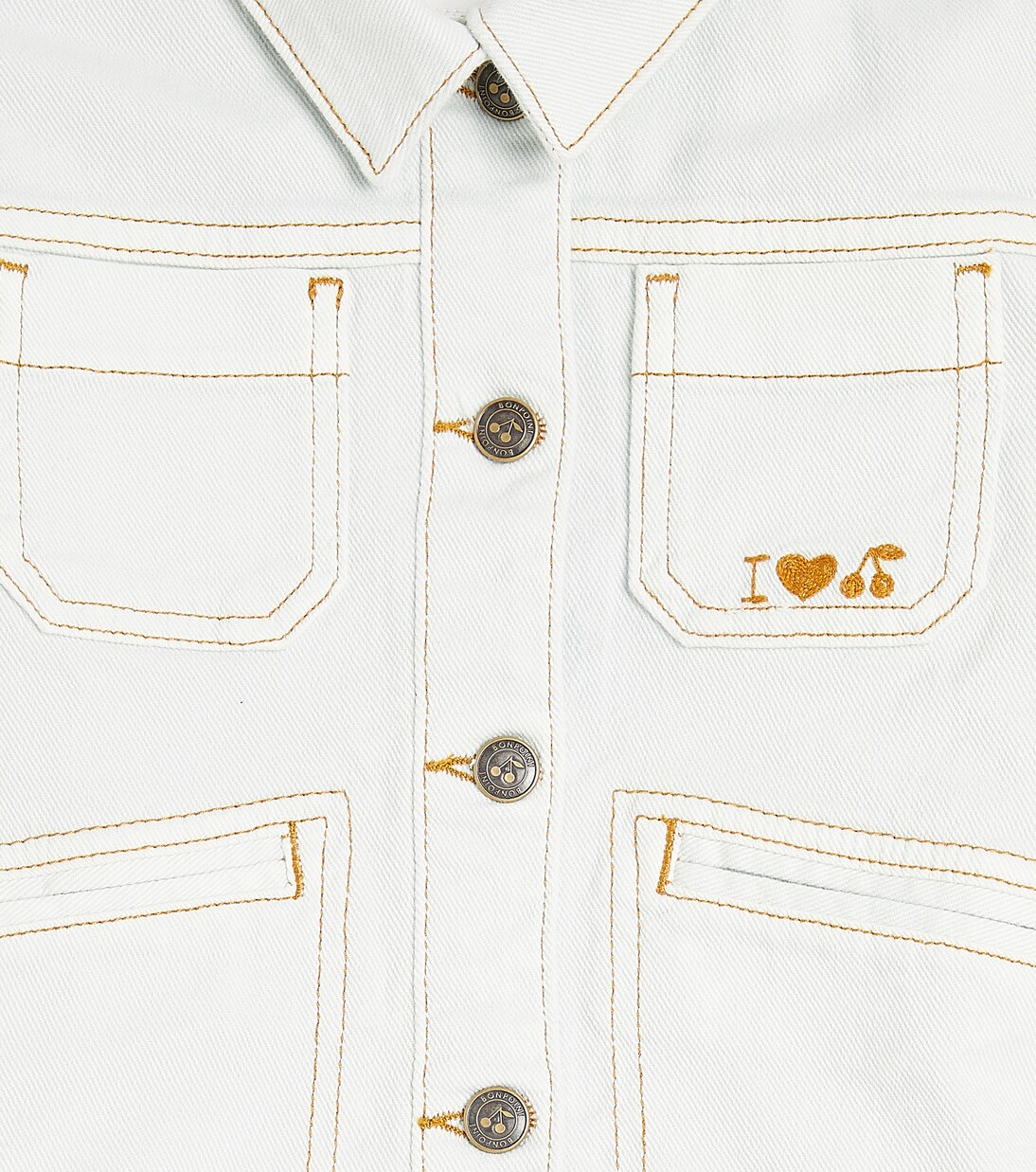 Cassidy embroidered denim jacket | Bonpoint