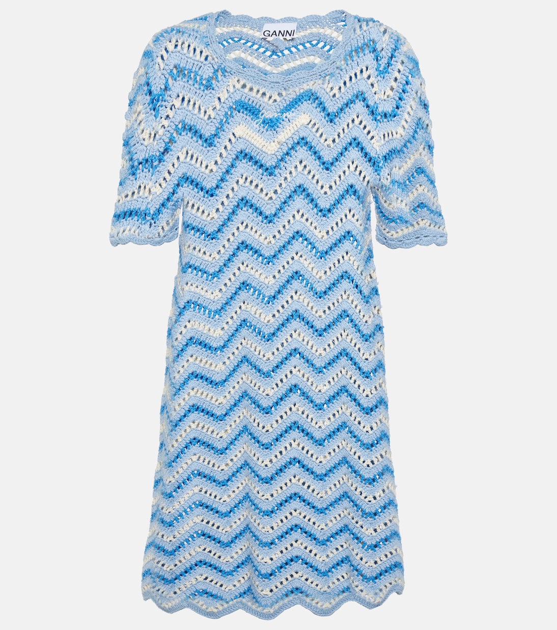 Robe en crochet de coton | Ganni