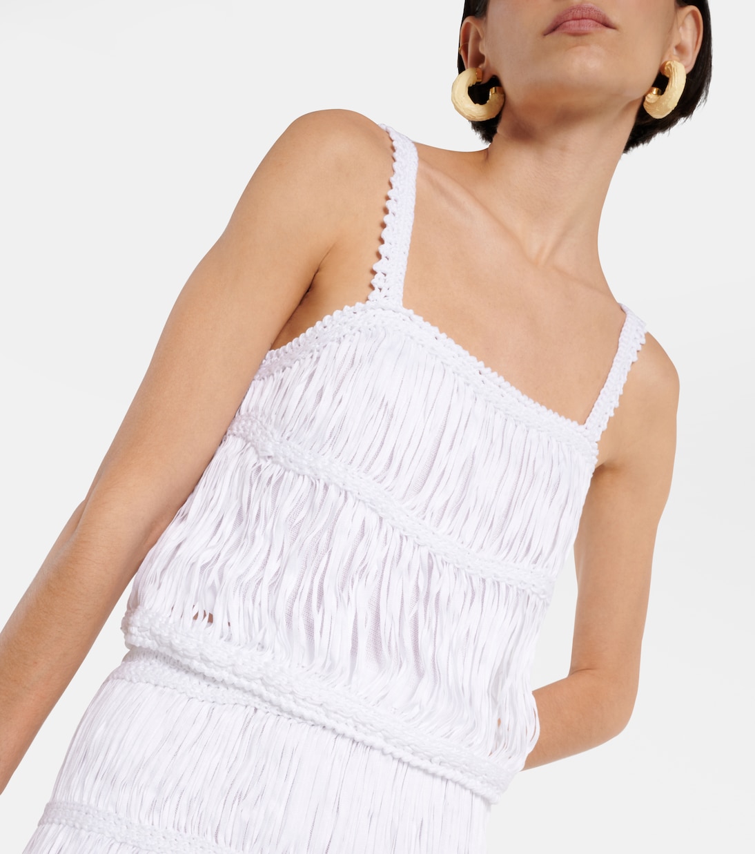 Cropped-Top Sterling aus Makramee | Simkhai