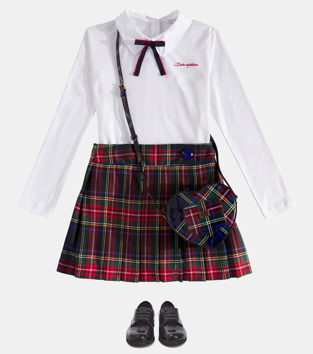 DG Girlie Heart leather shoulder bag | Dolce&Gabbana Kids