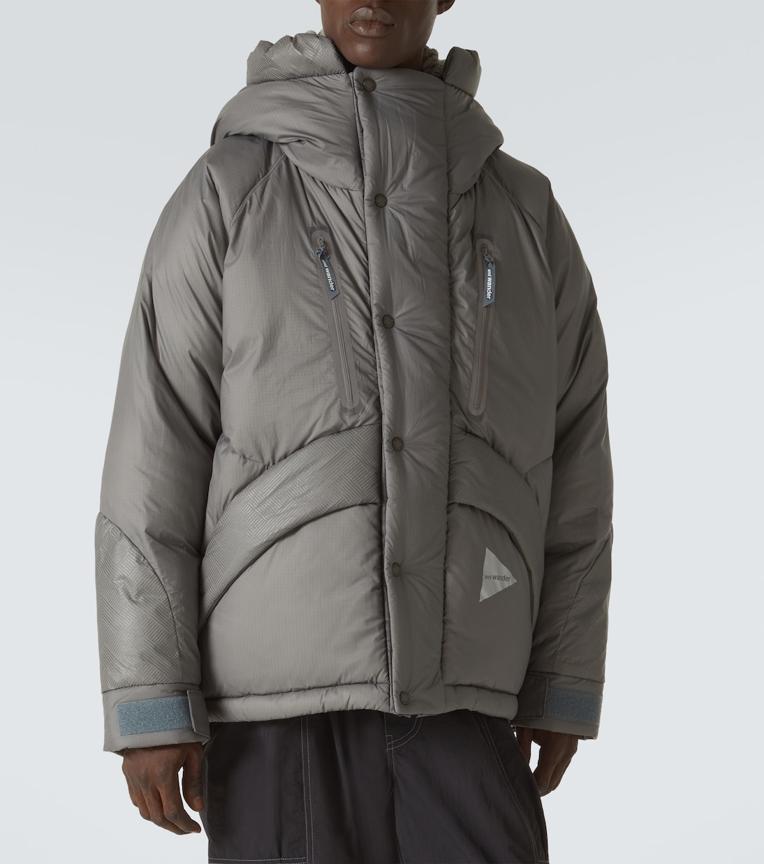 Logo puffer jacket | And Wander