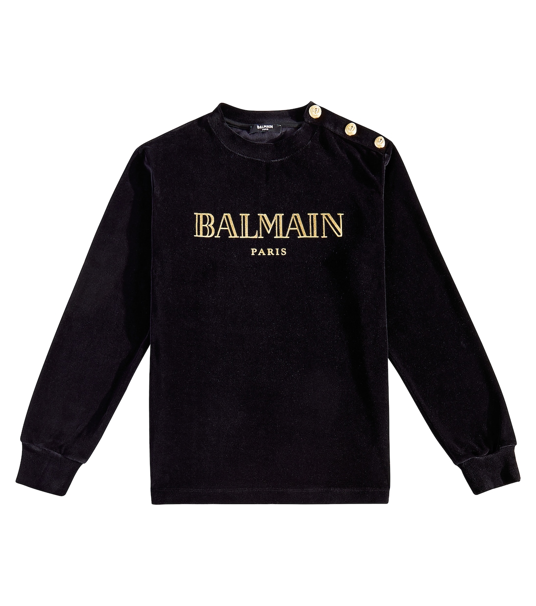 Logo cotton-blend sweatshirt | Balmain Kids