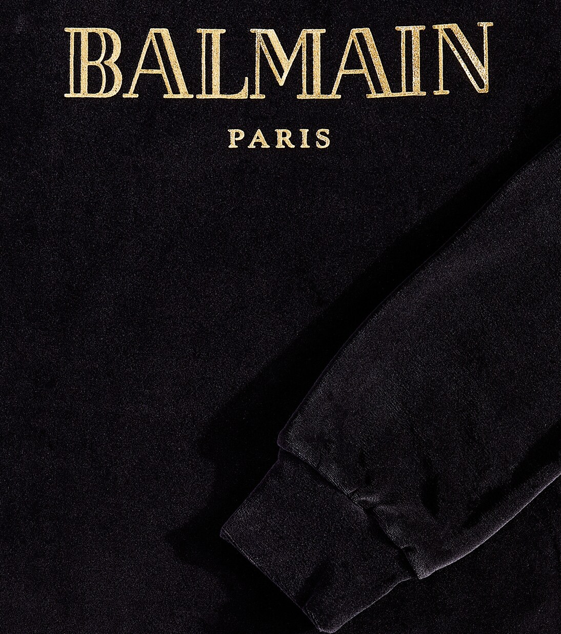 Logo cotton-blend sweatshirt | Balmain Kids