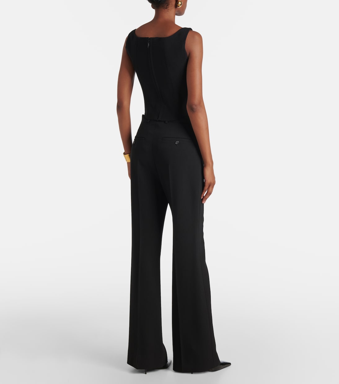 Bustier-Top Jovie aus Woll-Crêpe | Costarellos