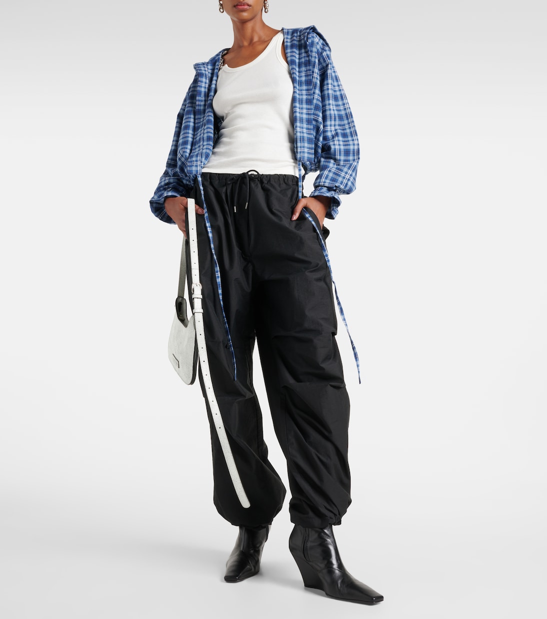 Cotton-blend wide-leg pants | Acne Studios