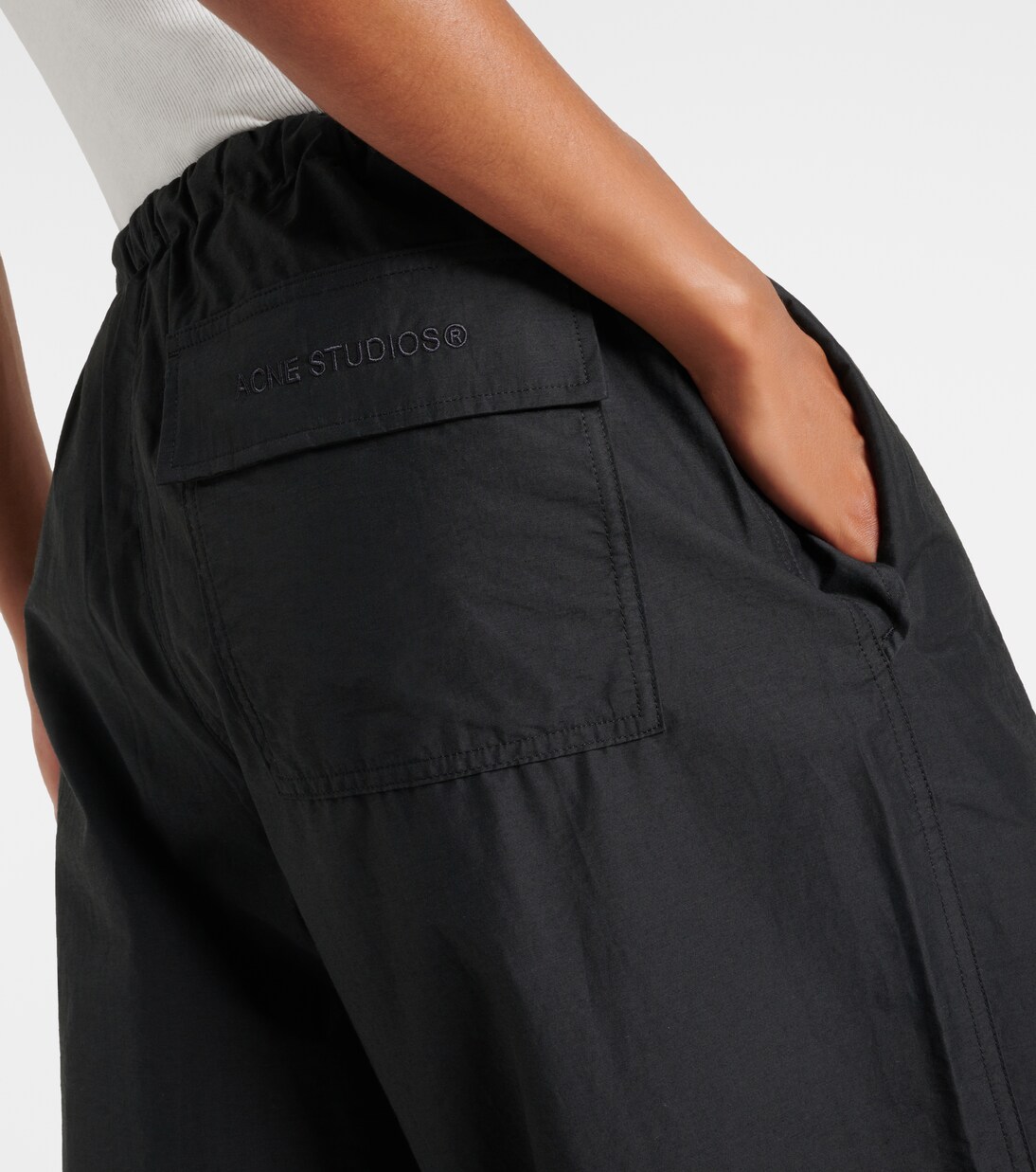 Cotton-blend wide-leg pants | Acne Studios