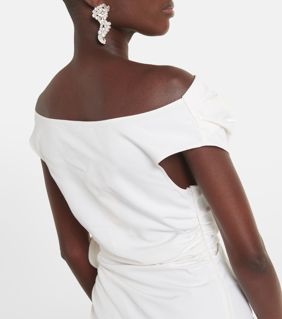 Off-Shoulder-Maxikleid aus Seide | Magda Butrym