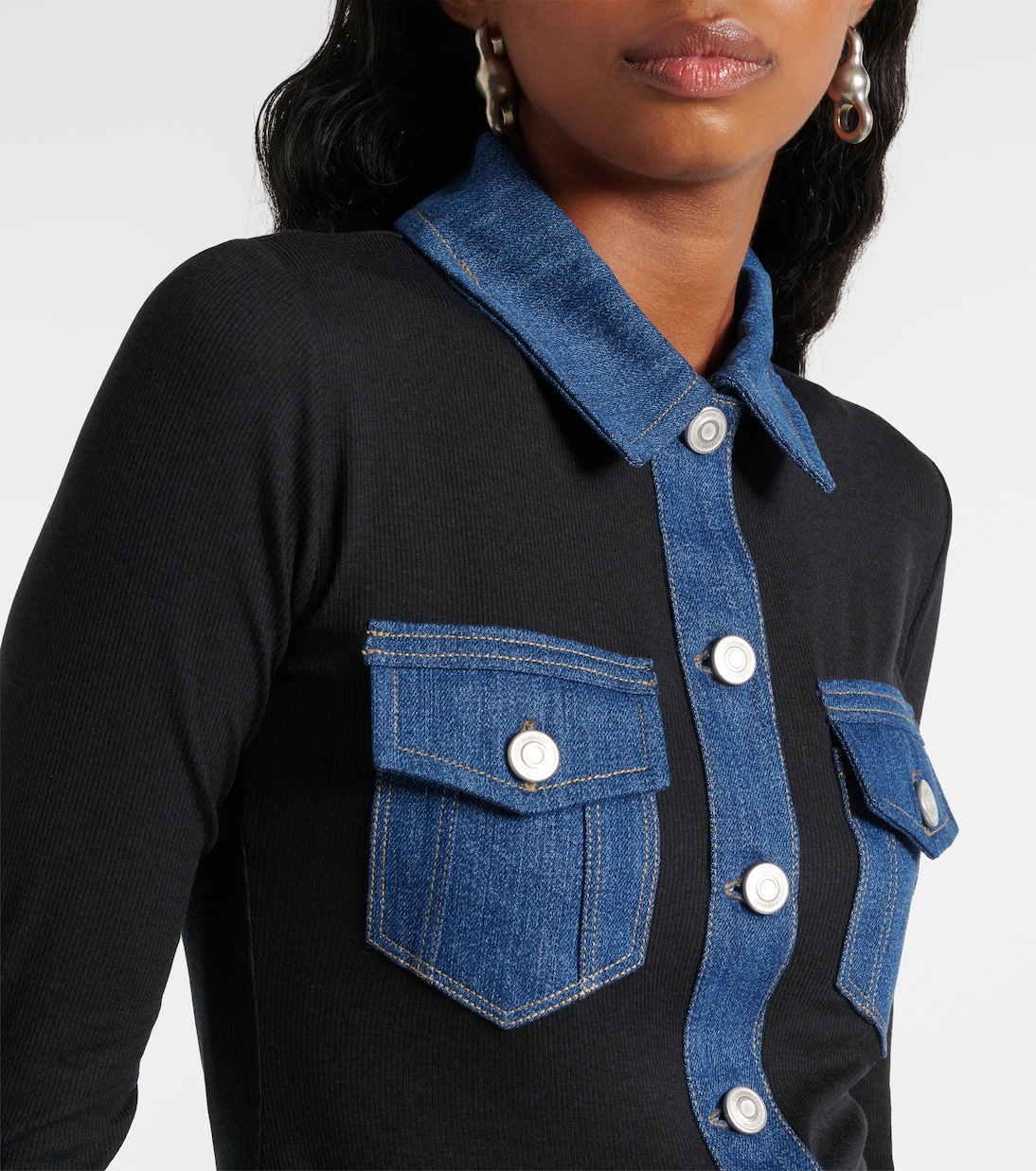 Jacke mit Denim | Coperni