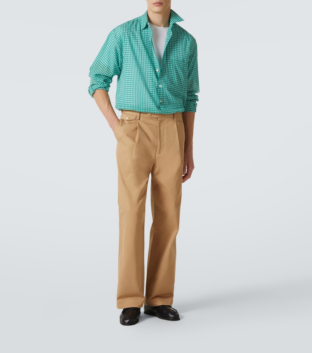 Leather Derby shoes | Auralee