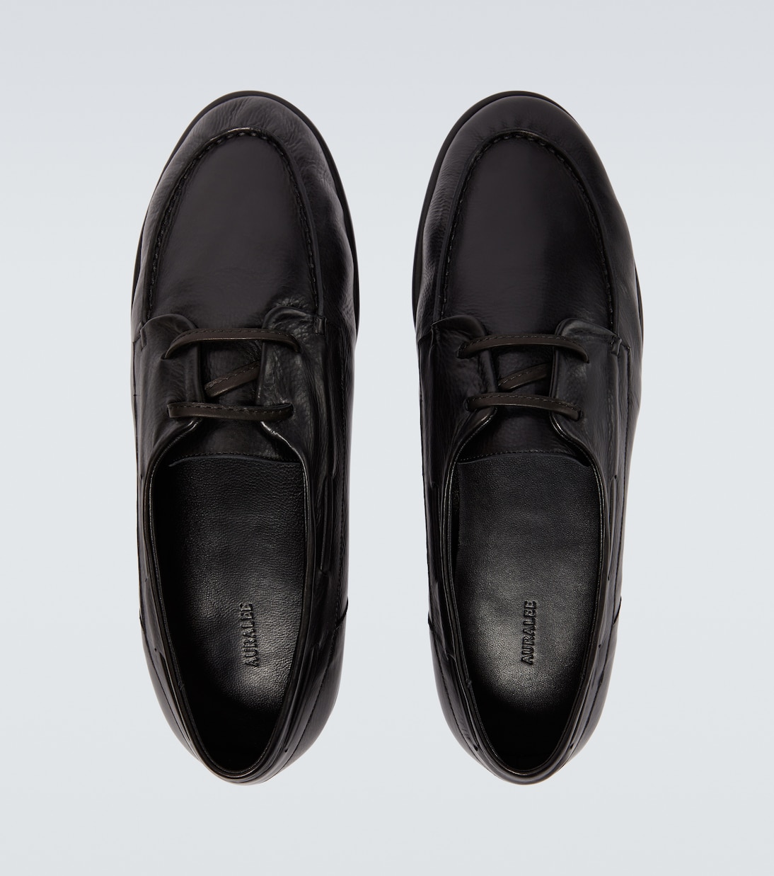 Leather Derby shoes | Auralee