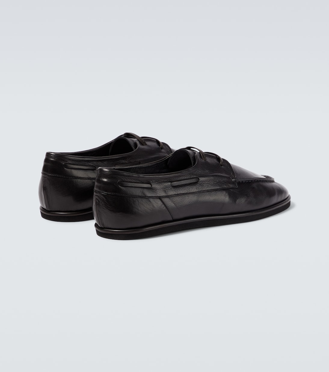 Leather Derby shoes | Auralee